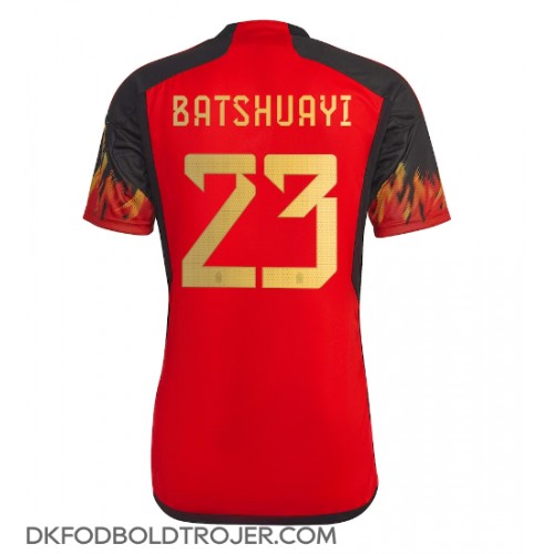 Billige Belgien Michy Batshuayi #23 Hjemmebane Fodboldtrøjer VM 2022 Kortærmet